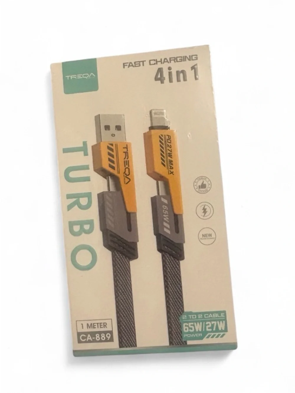 Turbo 4-in-1 Fast Charging Cable — Gold